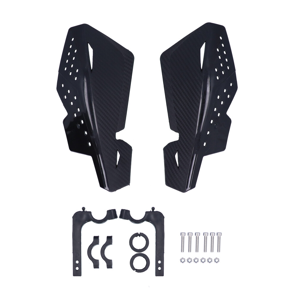 Aerodynamic Design Motorcycle Handguards 7/8 Inch 22Mm Uni Fit Windproof Hand Protect Shield, Stylish Design With Dur Mat For Scooter And Motocross 9190834409870