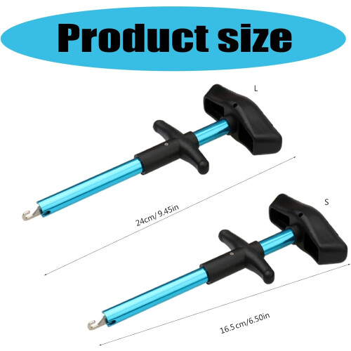 T Shape Fish Hook Remover Portable Aluminum Tube Hook Extractor Tool Detacher Fish Hook Separator Enduring 2