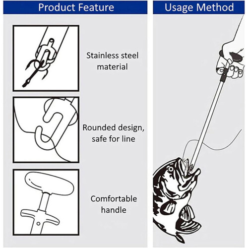 T Shape Fish Hook Remover Portable Aluminum Tube Hook Extractor Tool Detacher Fish Hook Separator Enduring 1