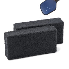 Paddle Eraser 2Piece For Pickleball Dust Removal Carbon Fiber Racket Rubber Paddle Cleaner Black