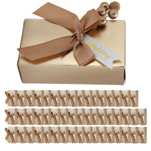 Cutie cadou ușor de asamblat, design elegant, ambalaj elegant, cutii cadou reutilizabile, suprafață rezistentă la apă, pentru nunți și zile de