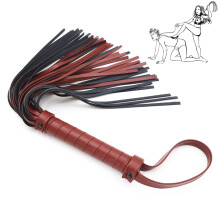 BDSM Whip Whip Leather Flogger Whip Fetish Sex Toy for Sex Game Role Play SM Bondage Sex Toy for Men Women Couples