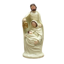 Christmas Nativity Figurines Resin Manger Holy Family-A