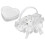 Mini Satin Lace Wedding Pillow Heart Shape With Handle For Wedding Decorations As Shown 3 1