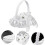 Mini Satin Lace Wedding Pillow Heart Shape With Handle For Wedding Decorations As Shown 3 2