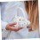 Mini Satin Lace Wedding Pillow Heart Shape With Handle For Wedding Decorations As Shown 3 5