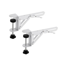 Under Desk Keyboard Tray, Adjustable Folding Bracket, Clamps, Heavy Duty Folding Shelf Bracket, Extension for Computer