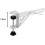 Under Desk Keyboard Tray, Adjustable Folding Bracket, Clamps, Heavy Duty Folding Shelf Bracket, Extension for Computer 3