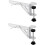 Under Desk Keyboard Tray, Adjustable Folding Bracket, Clamps, Heavy Duty Folding Shelf Bracket, Extension for Computer 4