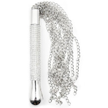 Whips Metal Chains Whip Diamond Shiny Handle Flogger Whip Bondage BDSM Game SM Accessories Sex Toy