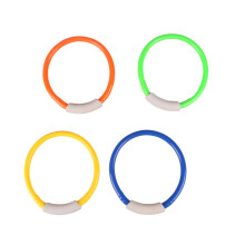 4 pieces underwater diving rings for pool fun and diving training, safe and water toys for learning swimming and diving.