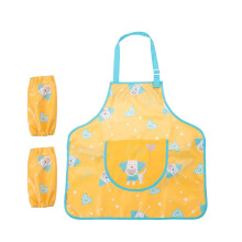 Children's Waterproof Art Smocks Adjustable Apron for Girls, Teens Family Yellow
