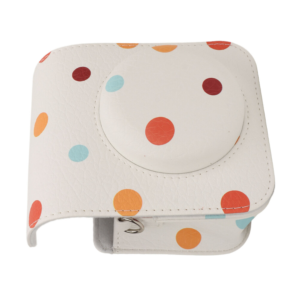 Pu Dot Instant Camera Bag For Instax Mini 12, Adjustable Shoulder Strap 8741368988655