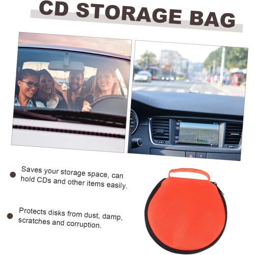 CD Storage Bag Large Capacity Portable Disc Case With Zipper Closure ScratchResistant 1