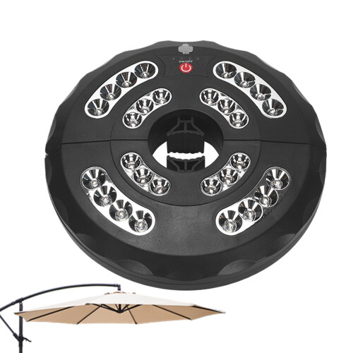 Wireless Umbrella Lights  3 Modes, Waterproof Rechargeable Lamp for Outdoor