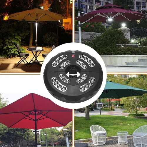 Wireless Umbrella Lights  3 Modes, Waterproof Rechargeable Lamp for Outdoor 2