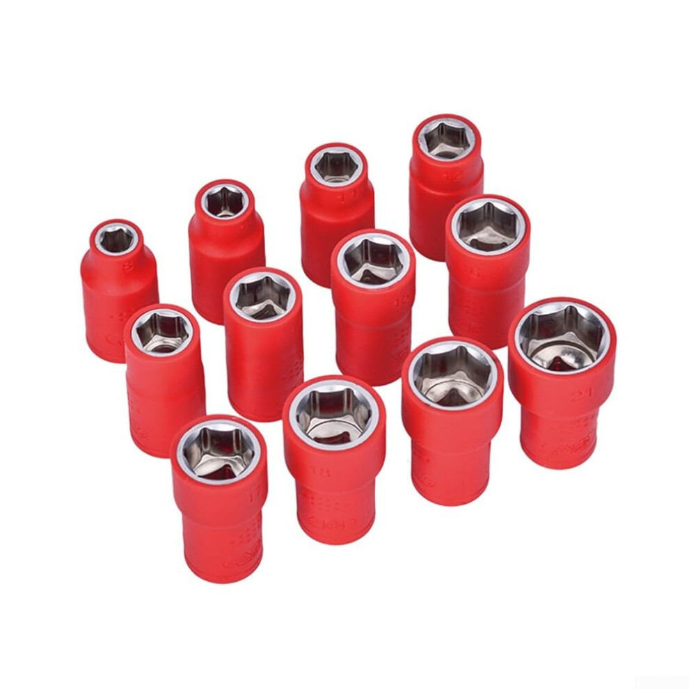 Insulated Nut Driver Socket 3/8 Ratchet Head Connector 9Mm 11Mm 13Mm 15Mm 17Mm 19Mm 21Mm 23Mm 27Mm For Hybrid Electric Vehicles 9365049071369