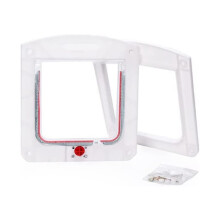 Cat Door, 4 Way Pet Lock, Convenient and Safe Access for Your Pets, The Cat Door for Your Home