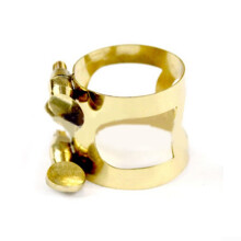 Leaf screw for alto saxophone with metal clip and adjustable functions (gold)