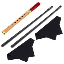 Flute Cleaning Kit – Includes Cleaning Cloth for Interior and Exterior, Cleaning Rod, PullThrough Wiper, Polishing Cloth, and Pad Papers (Set of 2)