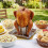 Grille de cuisson professionnelle pour dinde, barbecue, avec bac 5