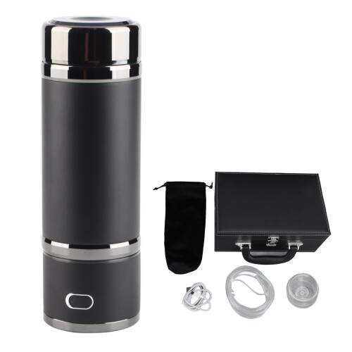 420ml Portable Hydrogen Water Bottle PEM SPE Technology Black 2