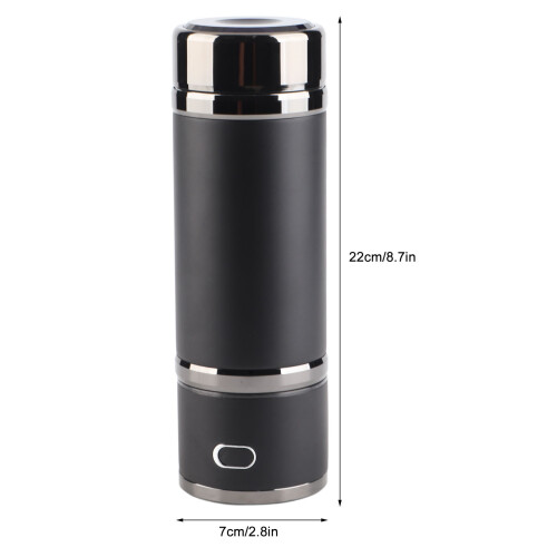 420ml Portable Hydrogen Water Bottle PEM SPE Technology Black 1
