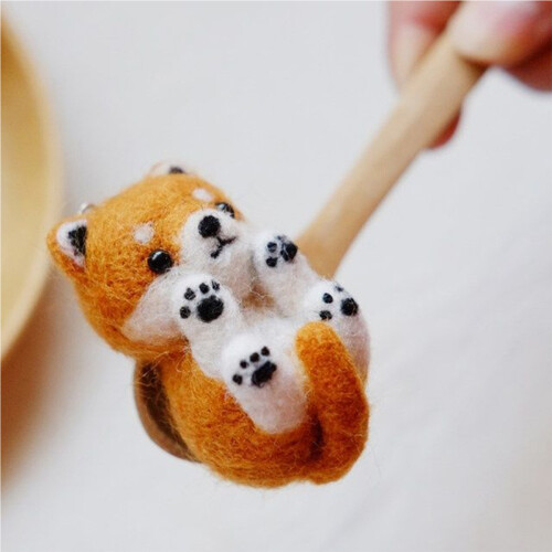 Wool Handmade Starter Kits-Cat picked up English version tuto 1