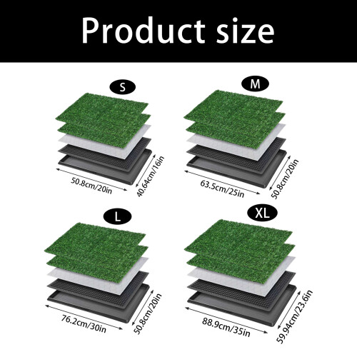 Cost Effective Pet Grass Toilet Pad Washable Layer and-small 2
