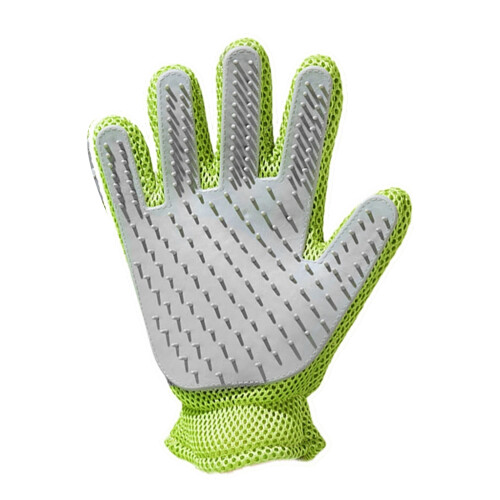 Cats Deshedding Silicone Glove with Double Side Design-avocado