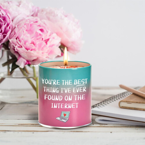 1 Stück Duftkerze als Geschenk,-Rosa 1 Liebesduft 1