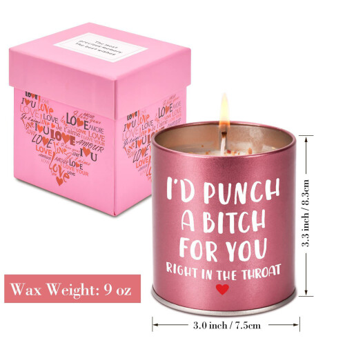 1 Stück Duftkerze als Geschenk,-Rosa 1 Liebesduft 2