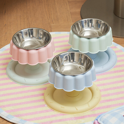 Base Stainless Steel Elevated Pet Feeders Removable Nonslip-2 2