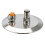 Stainless Steel Beer Brewing Tool End Cap with Gas Ball-White 1
