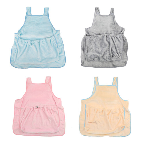 Fleece Lined Cats Petting Aprons with Warm Fleece Lining-Gray 1