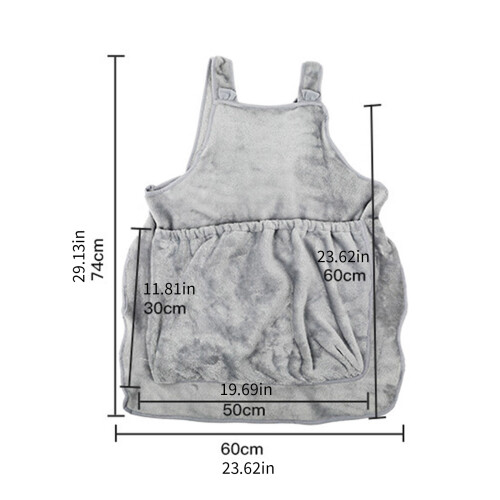 Warm Cats Petting Aprons Including Spacious Pocket for-Pink 2