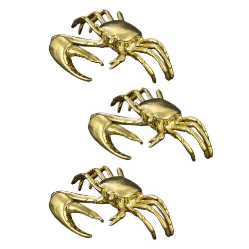 Crabs Statue Metal Crabs Figurines Sculptures Desktop-B