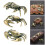 Metal Crabs Statue,Crabs Sculptures Figurines Tabletop-A 2