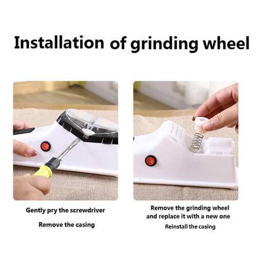 Professional Double Sided Electric Blade Sharpeners-White 2