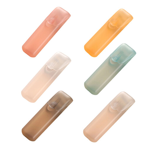 Boîte de rangement pour coton-tige, étui-Gris transparent 2