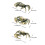 Statues de crabes en métal, Figurines rétro, Sculptures,-B 3