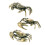 Metal Crabs Statue,Crabs Sculptures Figurines Tabletop-A 1