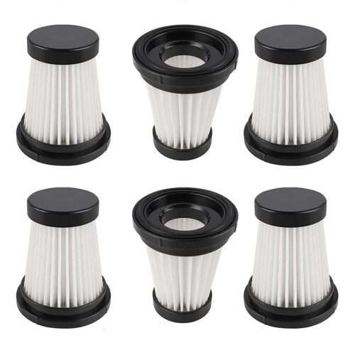 6er-Pack Kunststoffmaterial Staubsaugerfilter Staubsaugerteil 1