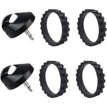 Jeu de pneus de roulettes et de roues avant résistants à