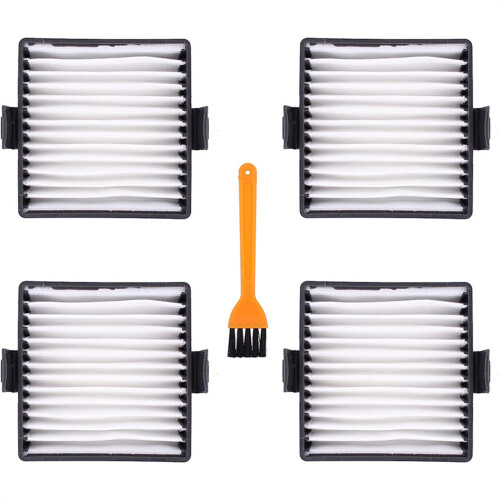 4 Stück Filter 6,7 x 6,7 cm für Ryobi Handstaubsauger,
