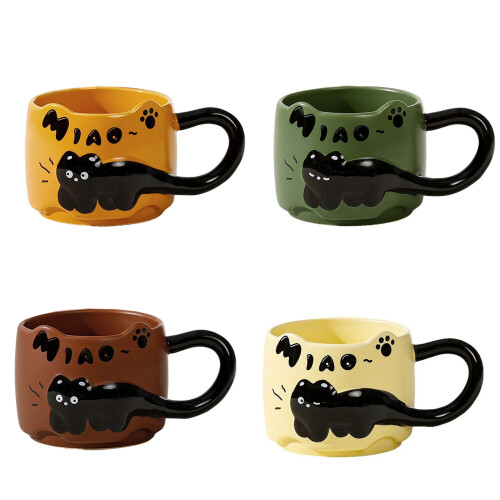 Tasses à large poignée isolée pour une prise confortable,-brun 1