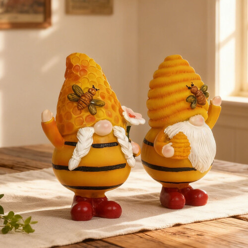 Multipurpose Resin Gnomes Sculpture for-Goblin husband hugs 2