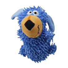 Beliebtes Hundeplüschspielzeug, quietschendes,-Blau