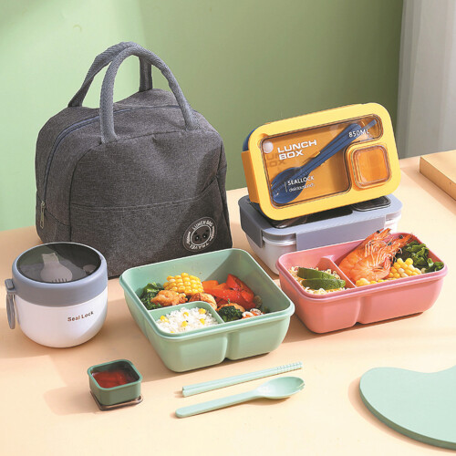 3Pcs Food Storage Container and-Pink Set HC5227 rectangul 2
