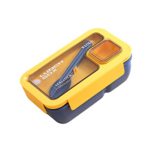 3-teiliges tragbares Meal-Preps-Set-Blaues Set HC5227 rechteckig
